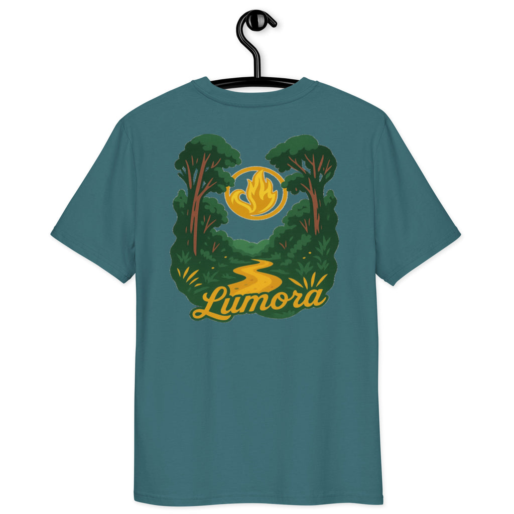 Camiseta LUMORA Lumínica orgánica unisex  bosque serigrafía naturaleza — Define Your Soul