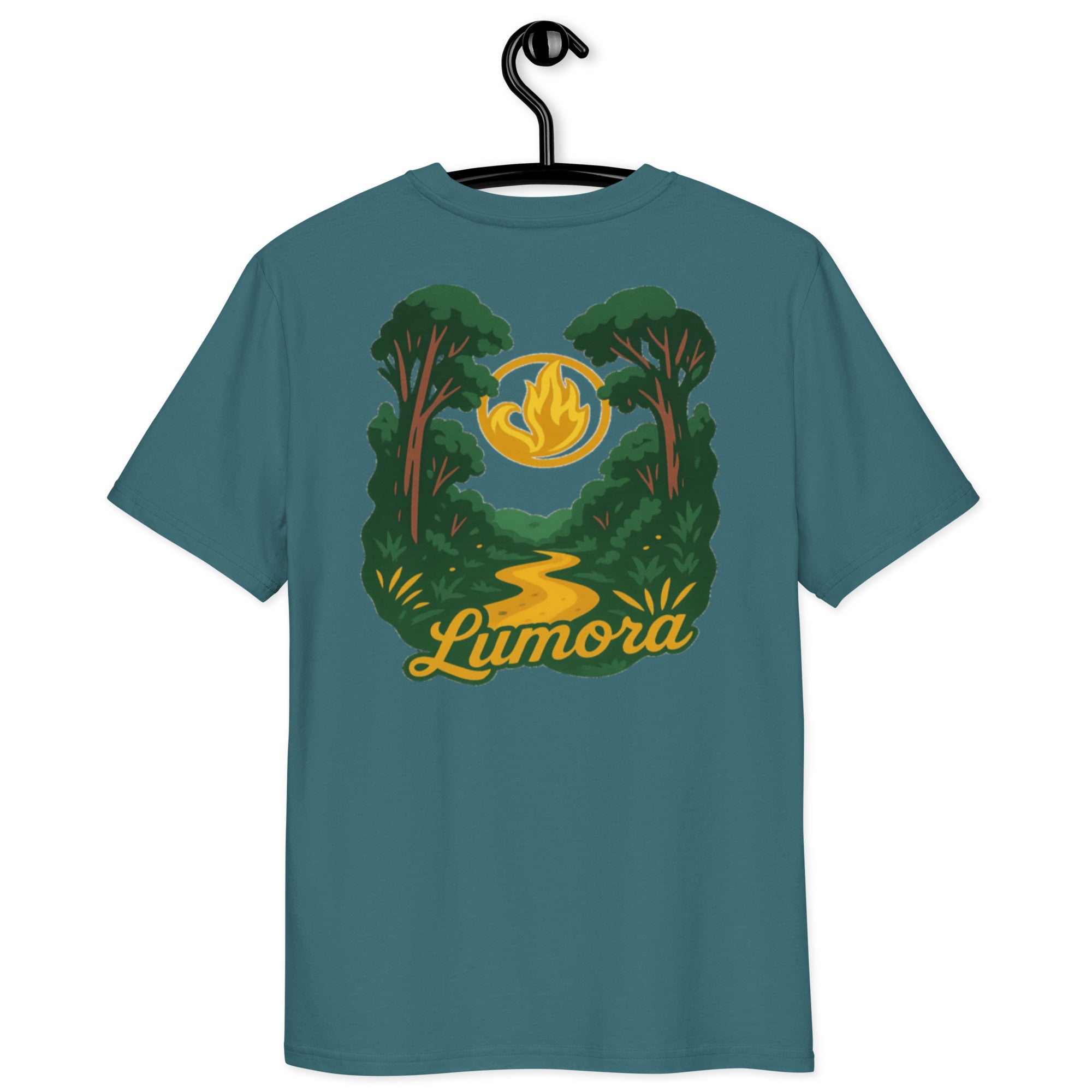 Camiseta LUMORA Lumínica orgánica unisex  bosque serigrafía naturaleza — Define Your Soul
