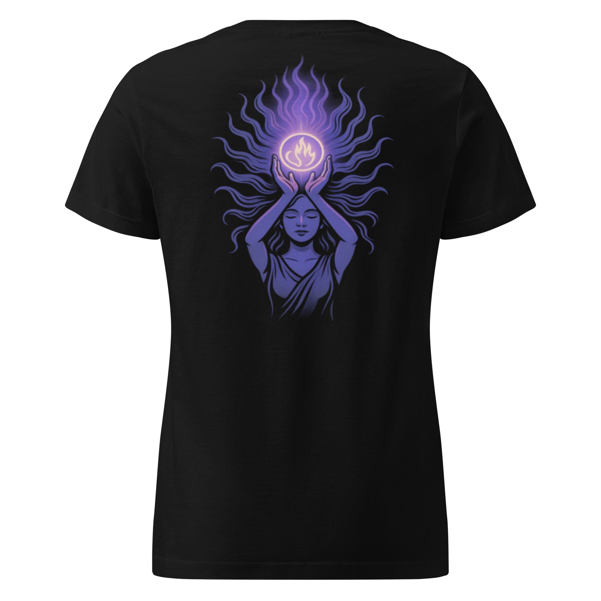 Camiseta LUMORA Alma de Luz mujer serigrafía trasera — Define Your Soul